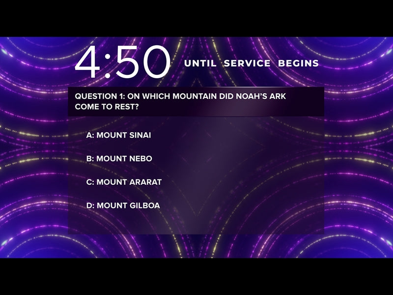 Tapestry Trivia Countdown