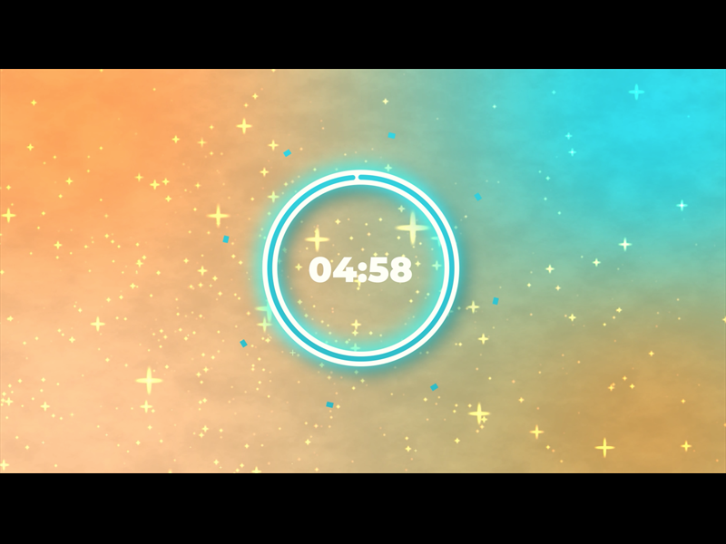 Stars On Blue And Orange: Five Minute Countdown