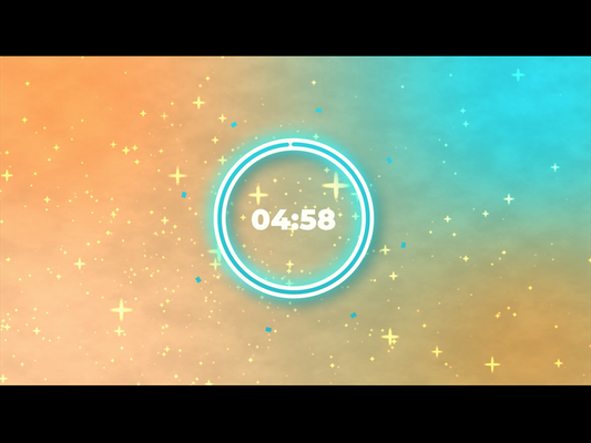 Stars On Blue And Orange: Five Minute Countdown