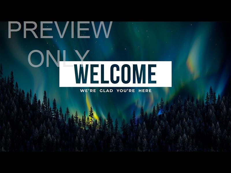 Aurora Glow Welcome Still