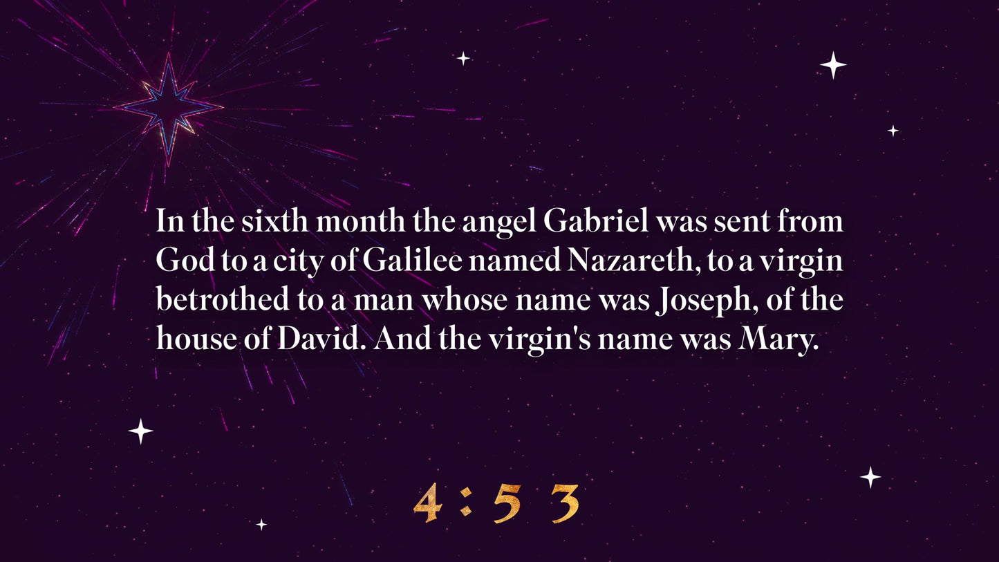 Christmas Shimmer Scripture Countdown