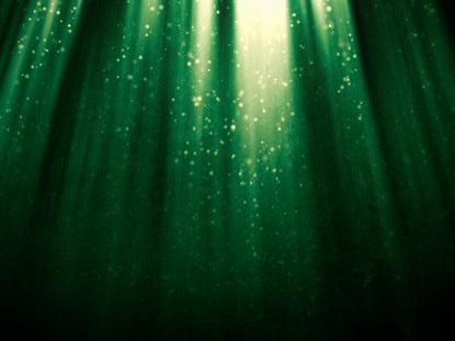 Particles In Light Green