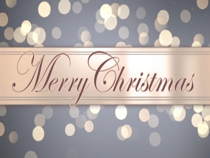 Silver And Gold Merry Christmas