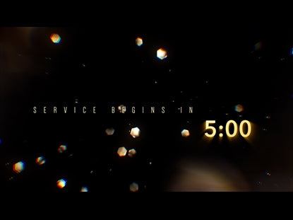 Floating Gold Lights Countdown