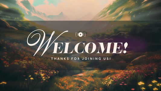 Reflective Cross Welcome Stream Still