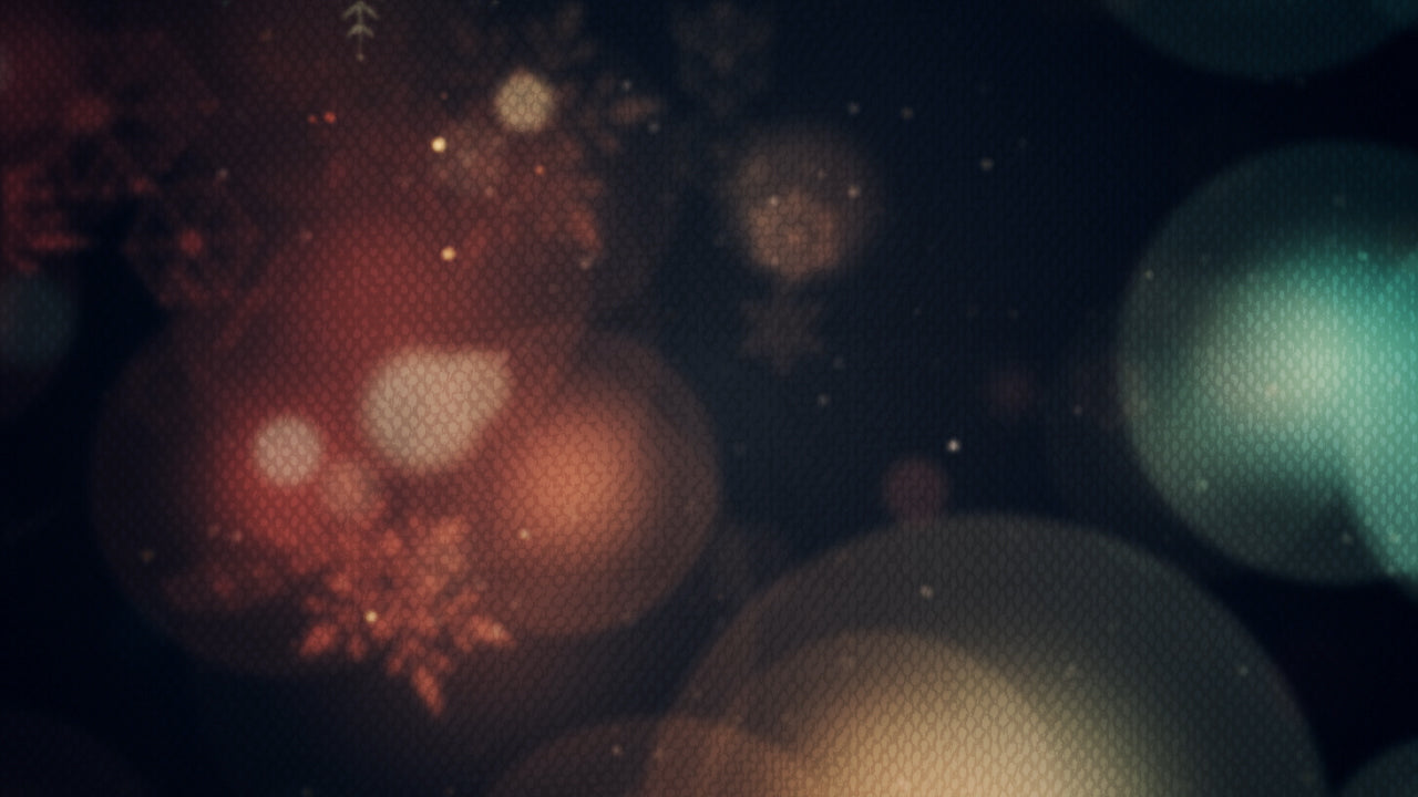 Vintage Christmas Lights Snow 02