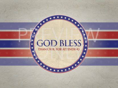 Patriotic God Bless Still