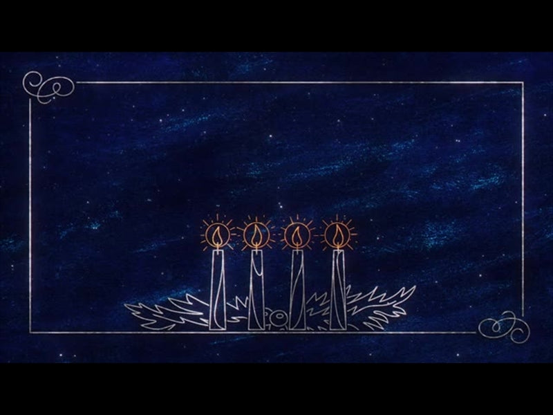 Star Of Wonder 4 Candles Blue