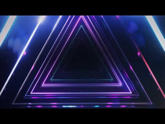 Synthwave Triangle Tunnel