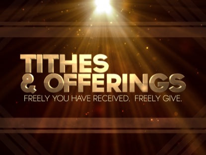 Tithes Offerings Gold Rays