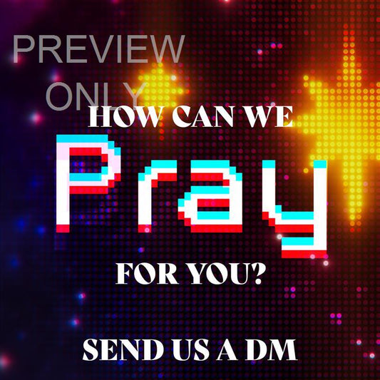 Christmas Led Social Graphic Pray