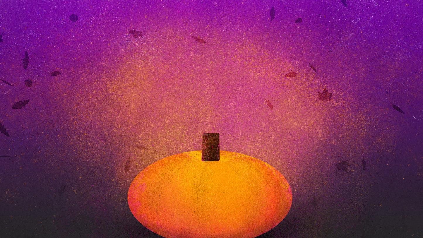Painted Autumn Pumpkin 03