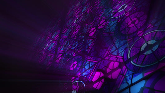 Modern Glass Purple Still