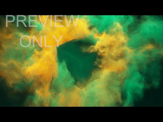 Color Blast: Green Gold Cube Still