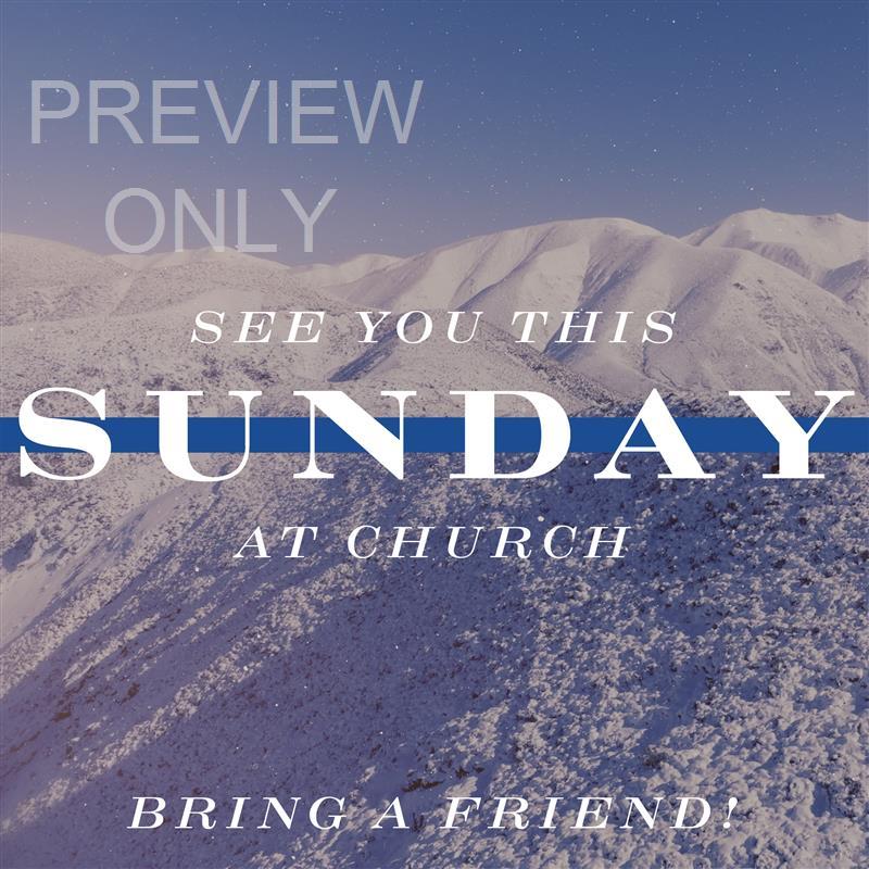 Deep Winter Social Graphic Sunday
