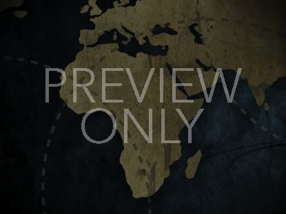 Blue World Map Africa