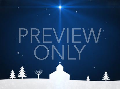 Winter Snow Blue Star