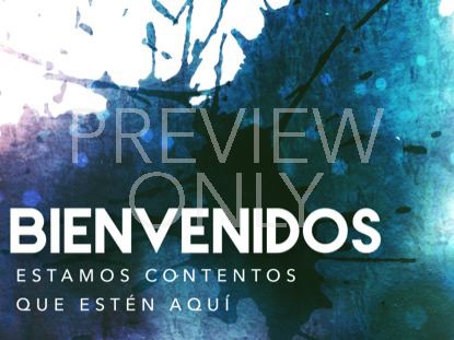 Holy Week Hues Welcome Still - Spanish