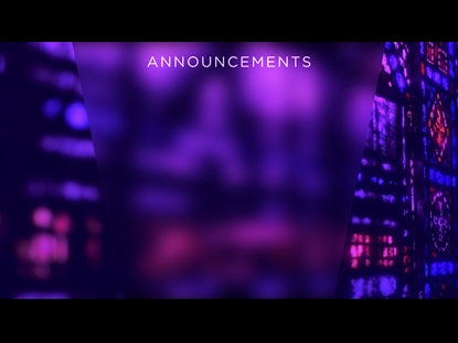 Stained Glass Announcements