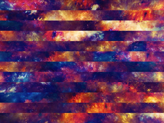Space Scroll Fireworks Square