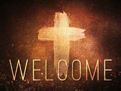 Glowing Cross Welcome
