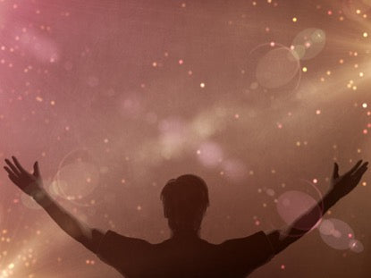 Particle Glow Worship Hands