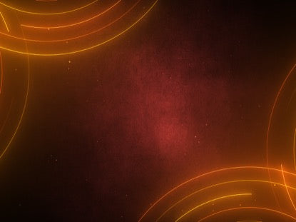 Neon Lines Circular Red Orange