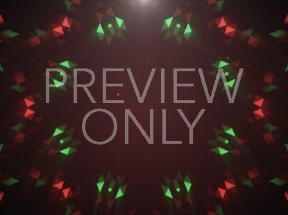 Crystal Patterns Red Green