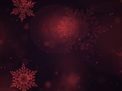 Christmas Glow Snowflakes Red Slow