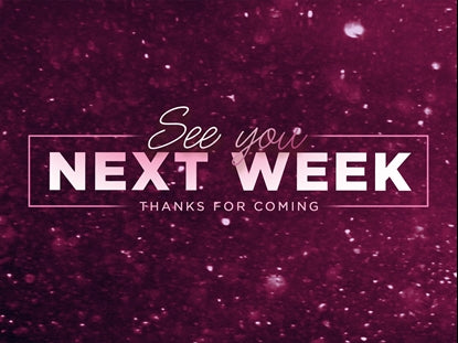 New Year Sparkle See You Next Week