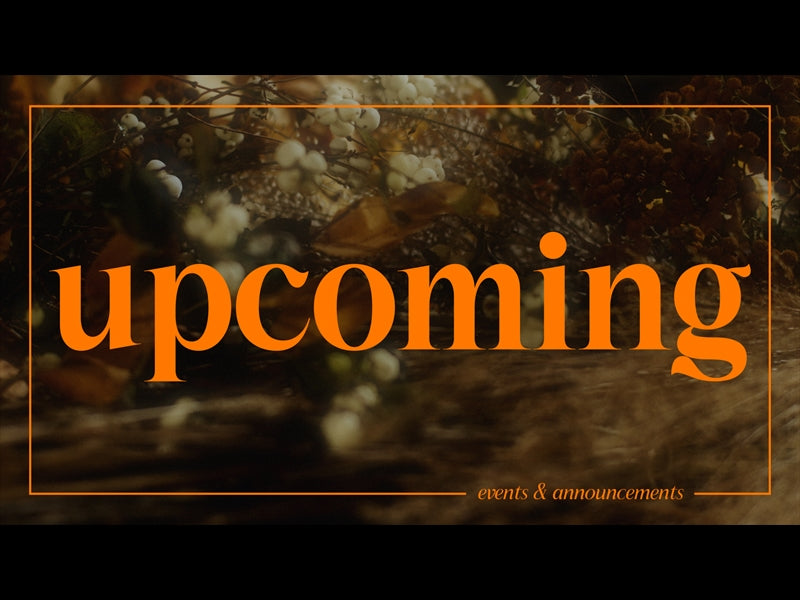 Flora Fall Upcoming