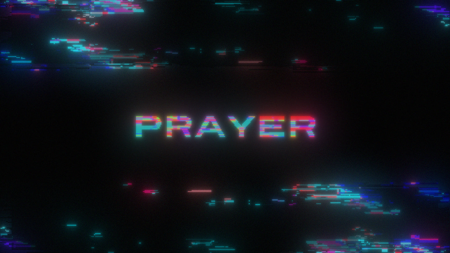 Led Glitch Prayer Still