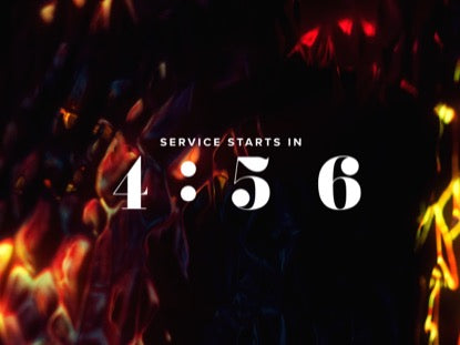 Glowing Glass Countdown