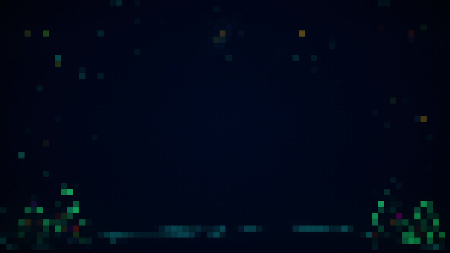 Christmas Lights: Landscape Pixel Still