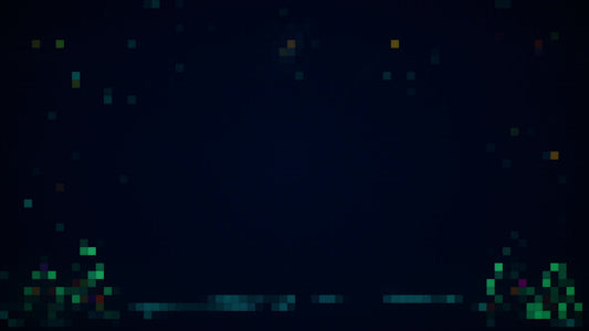 Christmas Lights: Landscape Pixel Still