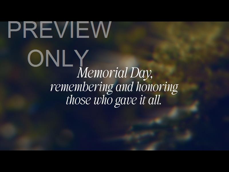 Daydream Memorial Day Still