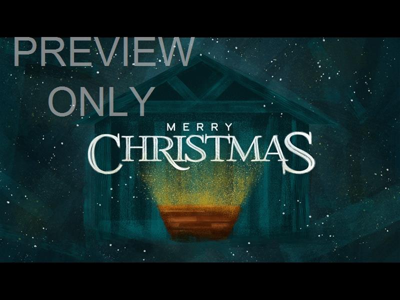 Jeweled Brush Christmas Merry Christmas Still