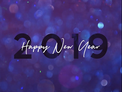 Glitter Sparks New Year 2019