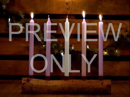 Country Advent Joy Candles Still