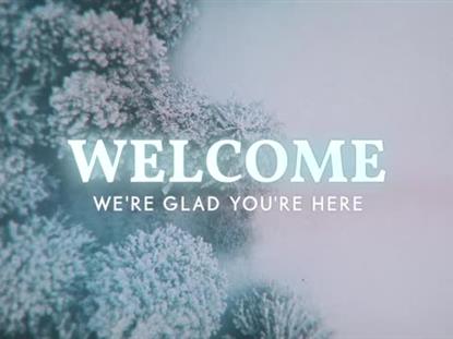 Aerial Snow Welcome