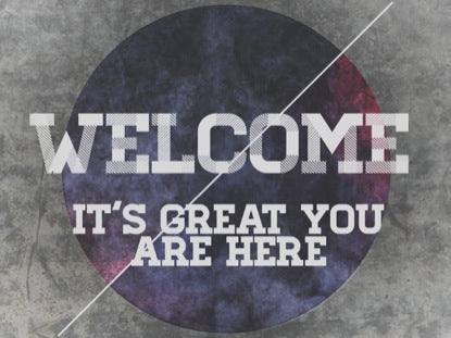 Grunge Circle Welcome 1