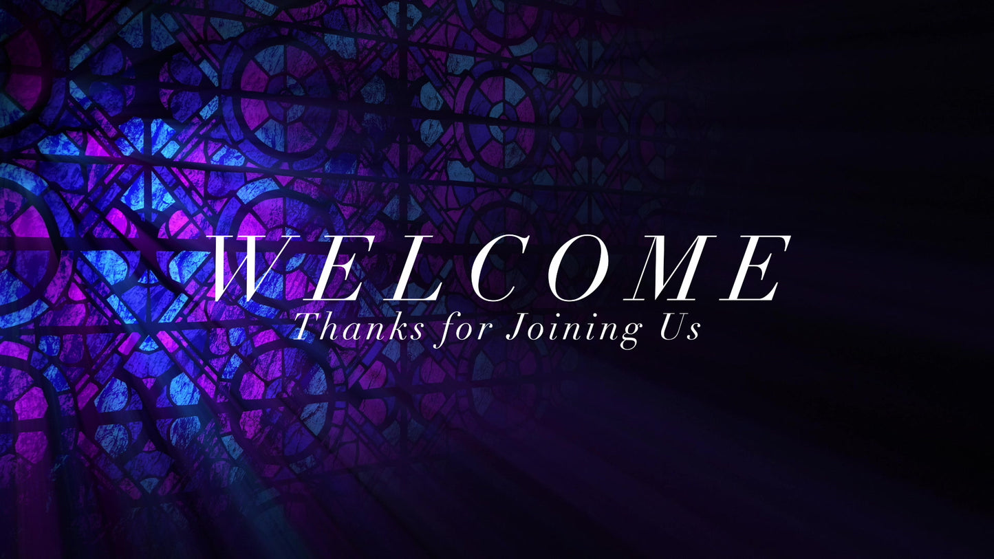 Modern Glass Welcome Still