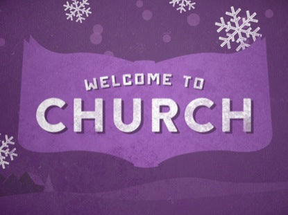 Christmas Illustration Welcome To Church