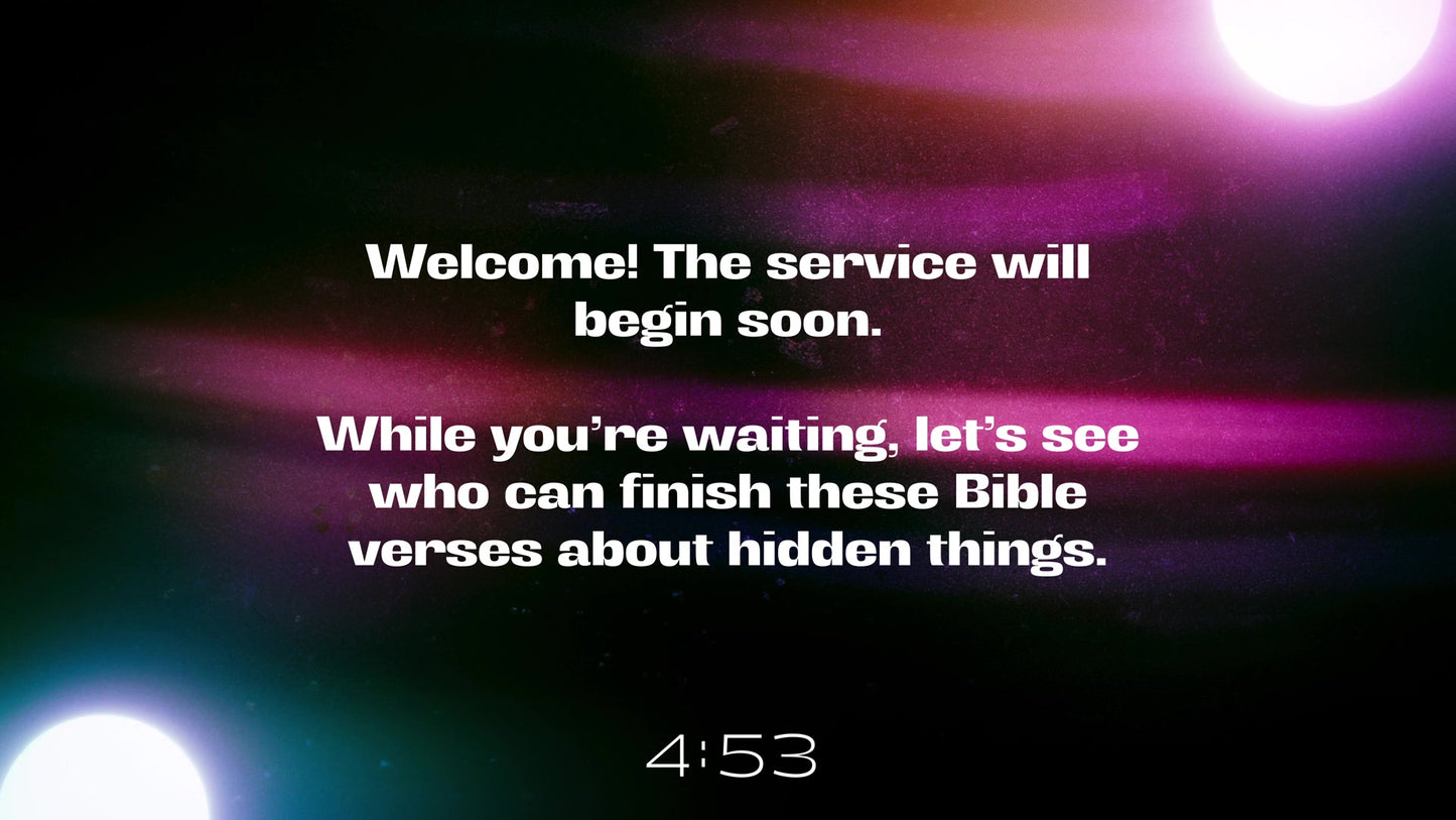 Hidden Motion Trivia Countdown