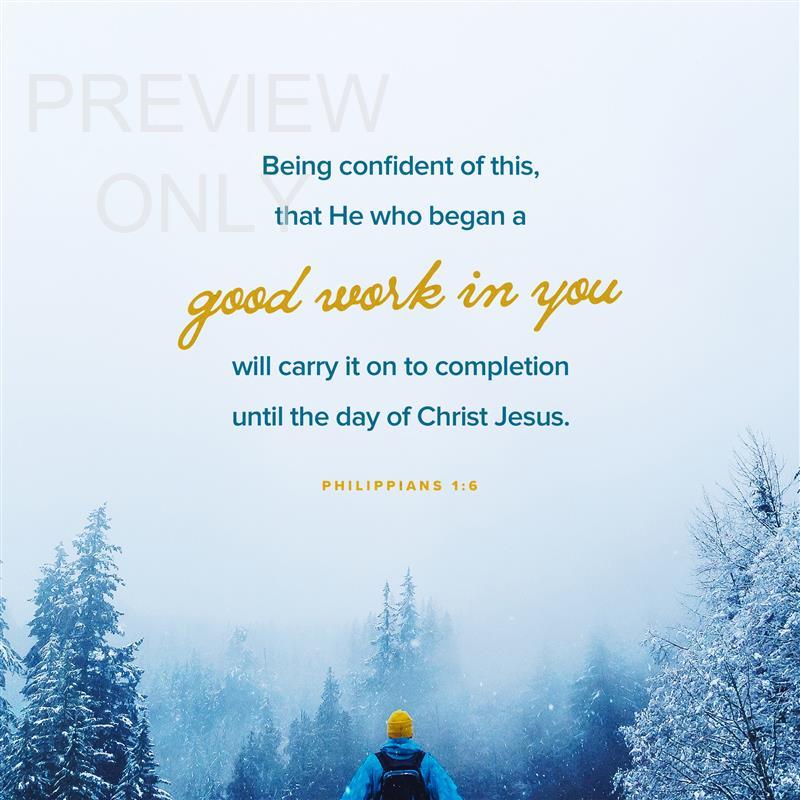 Deep Winter Philippians 1:6