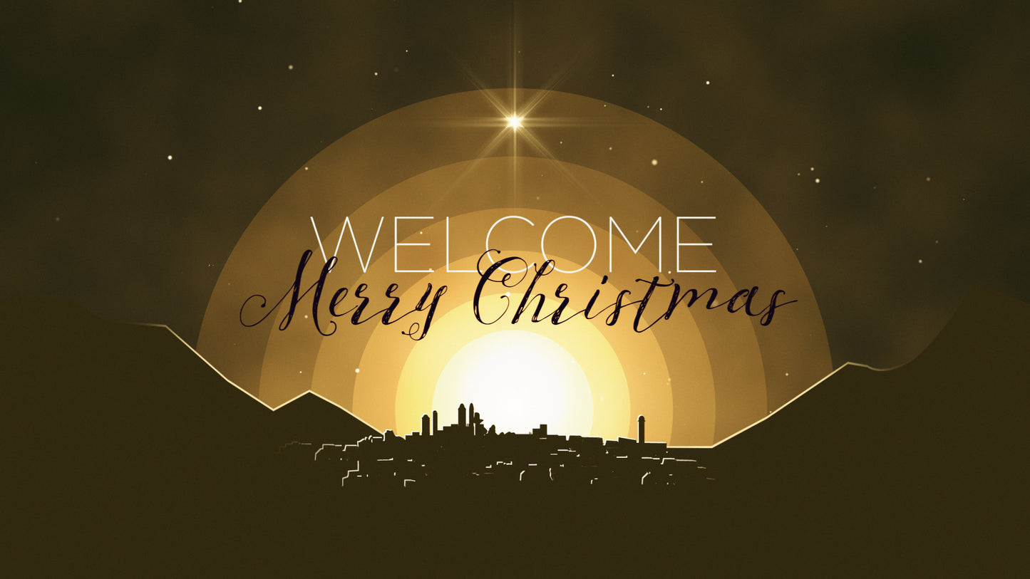 Winter Night Bethlehem Welcome