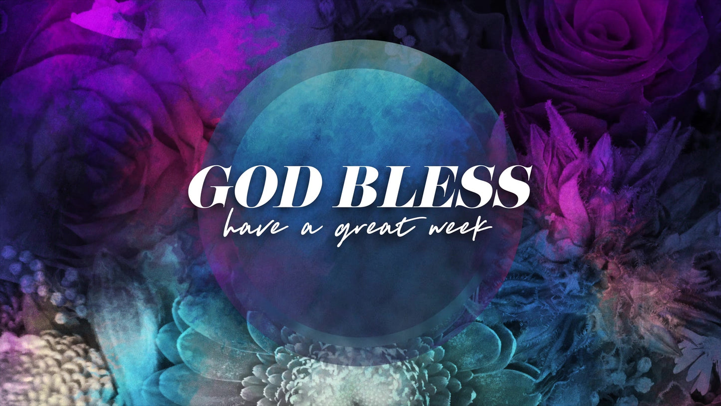 Floral Paint God Bless