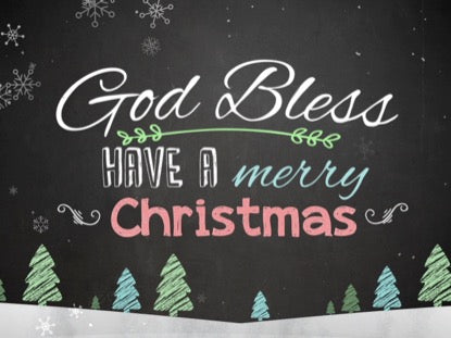 Christmas Chalk Kids Close