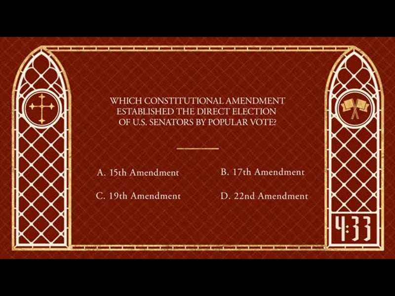 Church And State Trivia Countdown