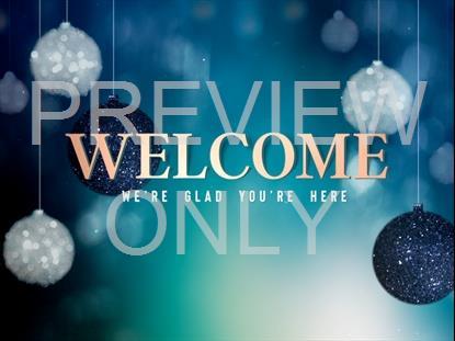Christmas Ornaments Welcome Still